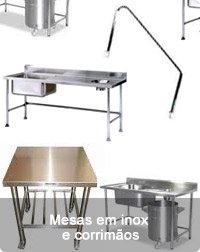 Mesas em inox
